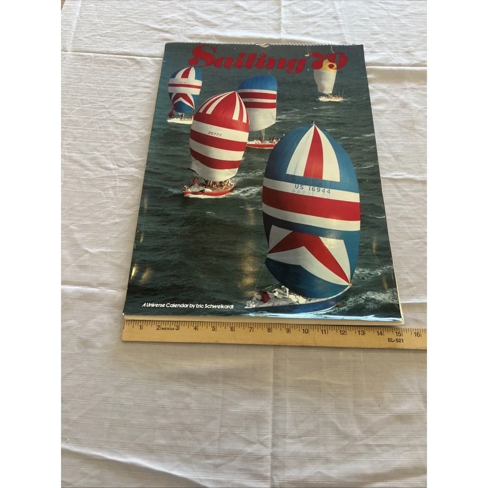 Vintage 1979 Sailing Wall Universe Calendar Eric Schweikardt 21